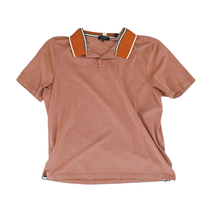 Orange Polka Dot Short Sleeve Polo