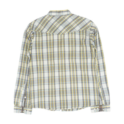Yellow Plaid Long Sleeve Button Down