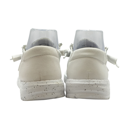 White Slip-On Flats
