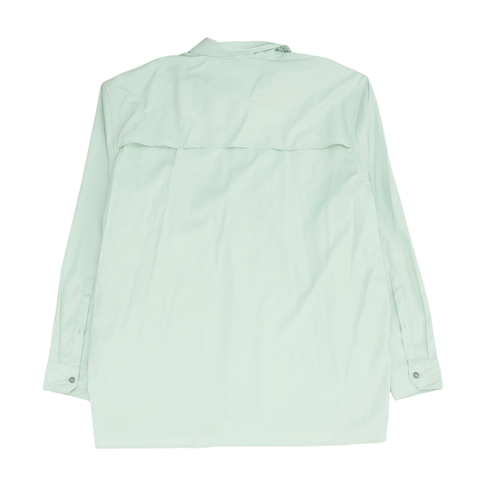 Green Tall Solid Outdoor Button Down
