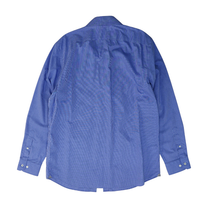 Blue Check Long Sleeve Button Down