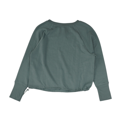 Blue Solid Sweatshirt Pullover