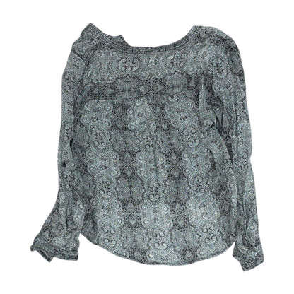 Black Graphic Blouse