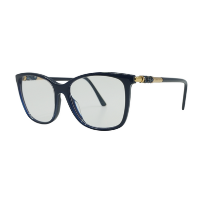 Blue Oversized Prescription Eyewear