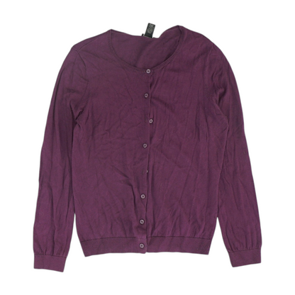 Purple Cardigan Sweater