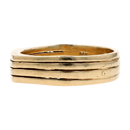 14K Yellow Gold Band Ring