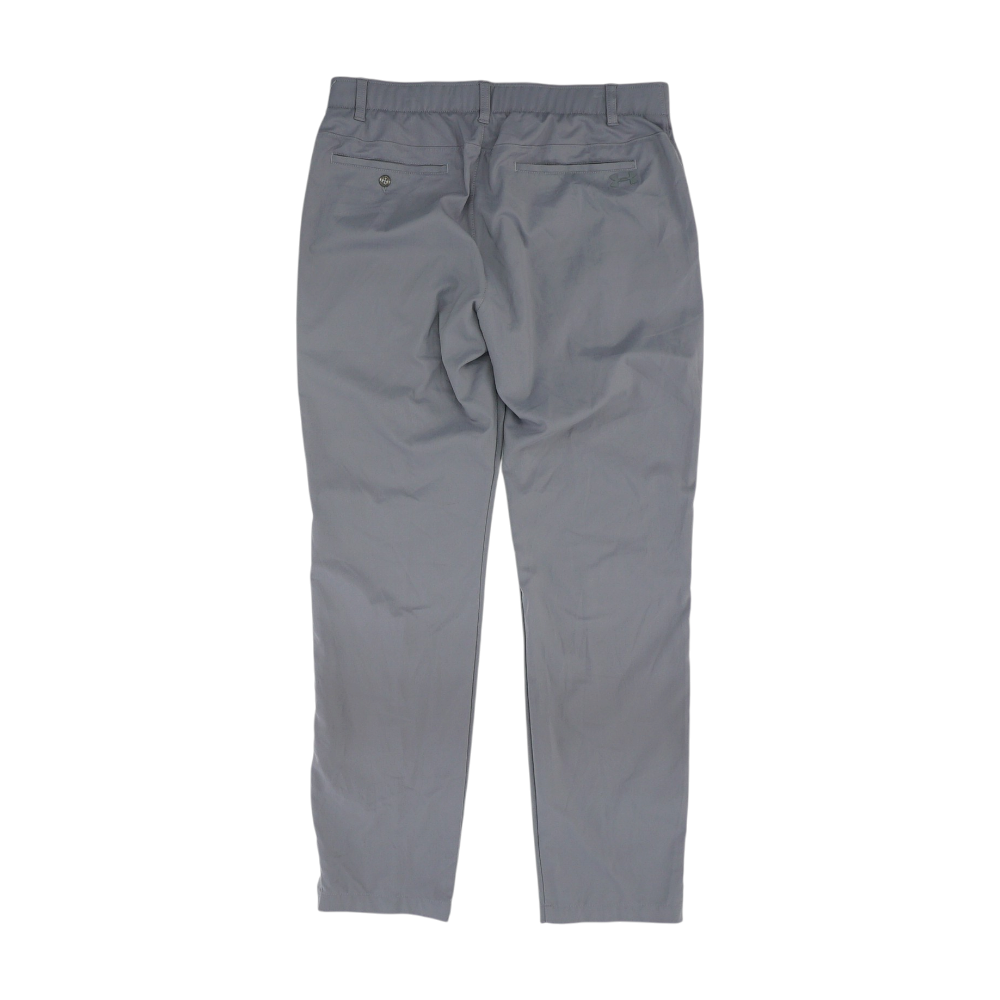 Gray Herringbone Regular Pants