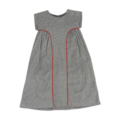 Gray Striped Dress