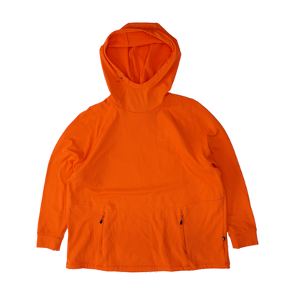 Orange Plus Solid Hoodie Pullover