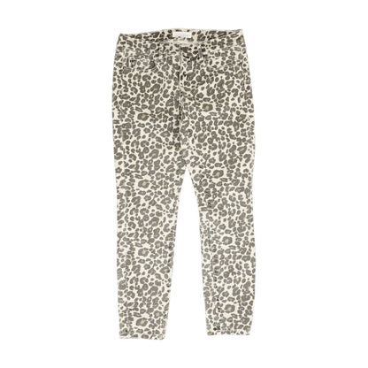 Gray Mid Rise Slim Leg Jeans