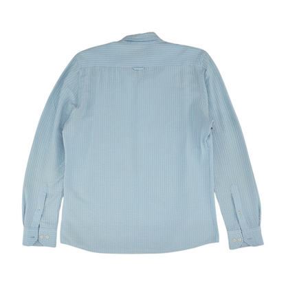 Blue Striped Long Sleeve Button Down
