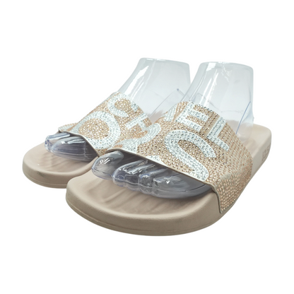 Rose Gold Flat Sandals