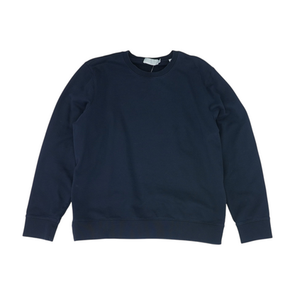 Navy Solid Sweatshirt Pullover