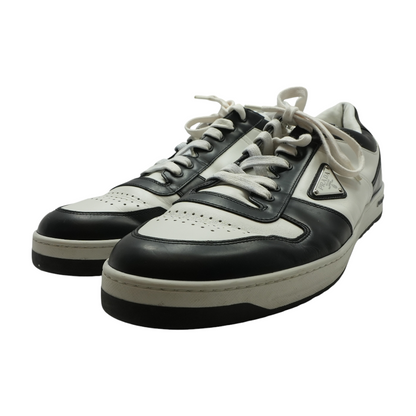 White & Black Downtown Leather Sneaker