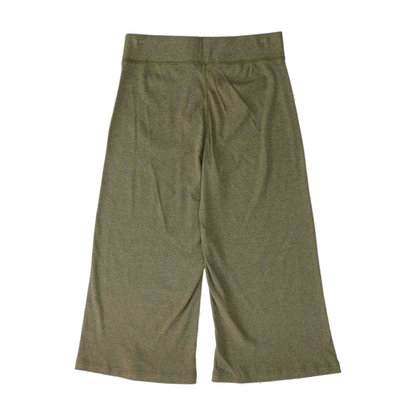 Green Solid Active Capris
