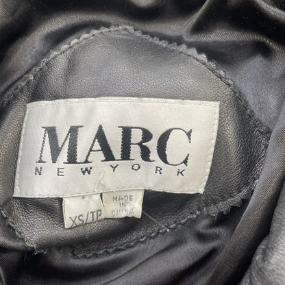 Vintage Black Solid Leather Jacket