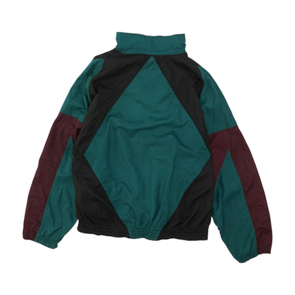Vintage Green Color Block Jacket