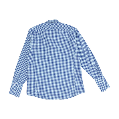 Blue Check Long Sleeve Button Down