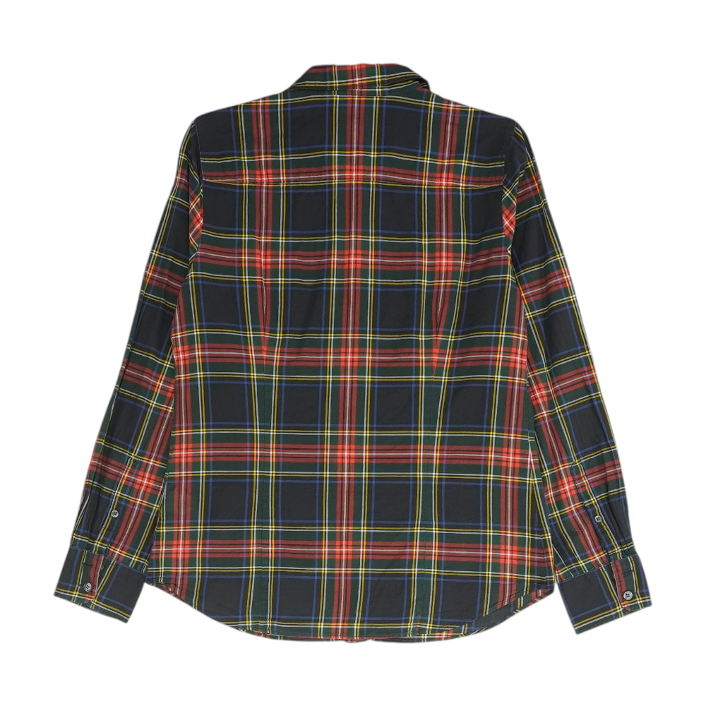 Navy Plaid Button Down