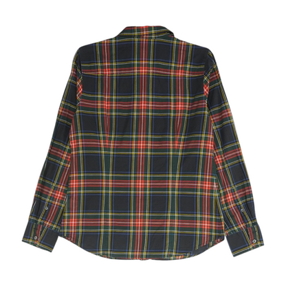 Navy Plaid Button Down