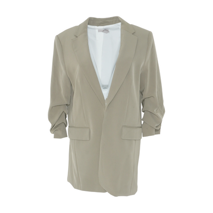 Brown Solid Blazer