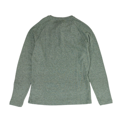 Green Solid Henley T-Shirt