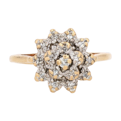 10K Two-Tone Gold Diamond Fashion Ring