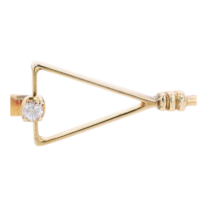 14K Yellow Gold Diamond Bangle Bracelet