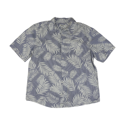 Blue Striped Short Sleeve Button Down