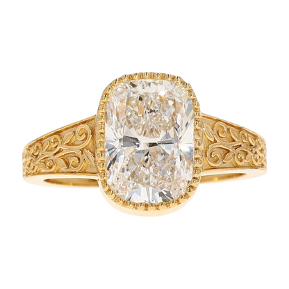 3 ctw 14K Yellow Gold Lab Grown Diamond Engagement Ring