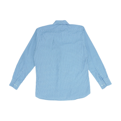 Blue Striped Long Sleeve Button Down