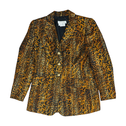 Vintage by Margaretha Ley Animal-Print Blazer