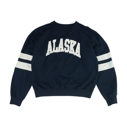 Navy Solid Sweatshirt Pullover