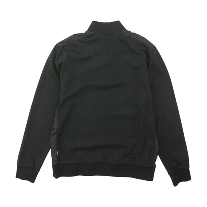 Black Solid 1/4 Zip Pullover