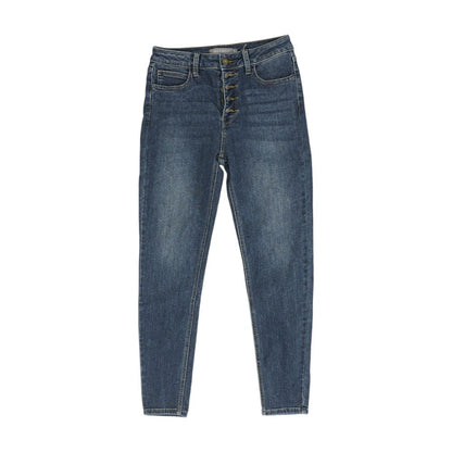 Blue High Rise Skinny Leg Jeans