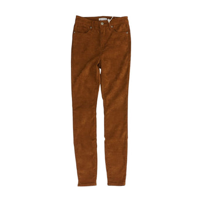 Brown Casual Skinny Pants