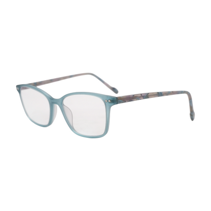 Blue Europa Square Prescription Eyewear