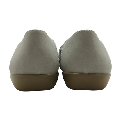 Gray Slip-On Flats