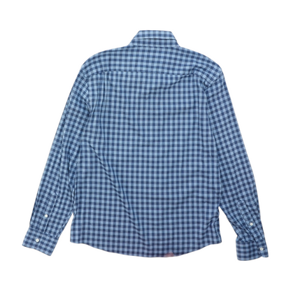 Blue Check Long Sleeve Button Down
