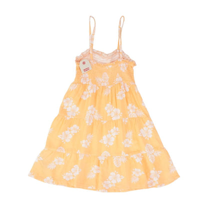 Orange Tropical Midi Dress