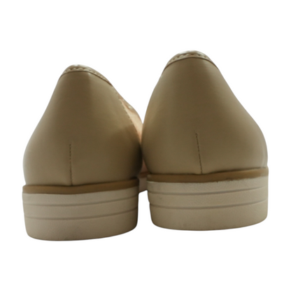Tan Slip-On Flats