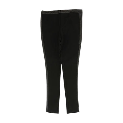 Black Solid Pants
