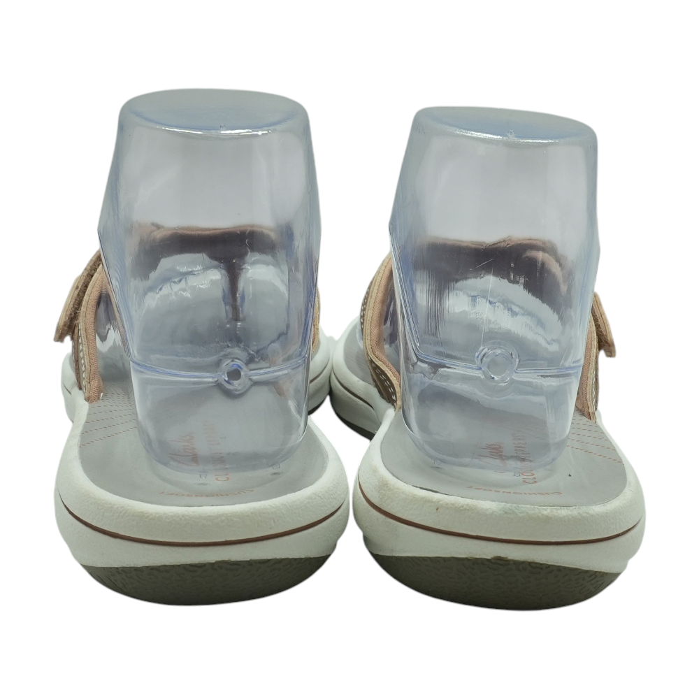 Rose Gold Flip-Flop Sandals