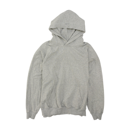 Gray Solid Hoodie Pullover