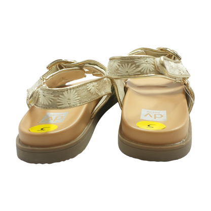 Gold Flat Sandals