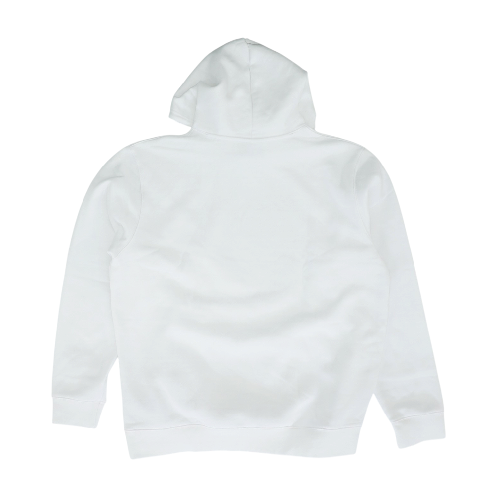White Solid Hoodie Pullover