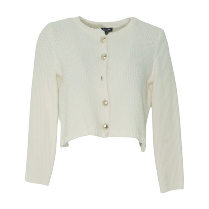 White Cardigan Sweater