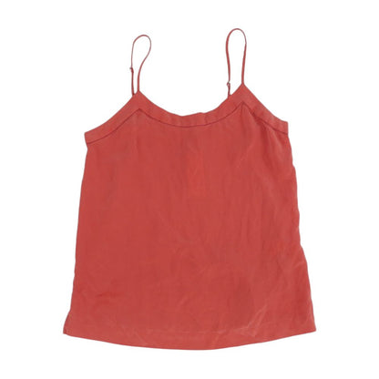 Red Solid Sleeveless Blouse