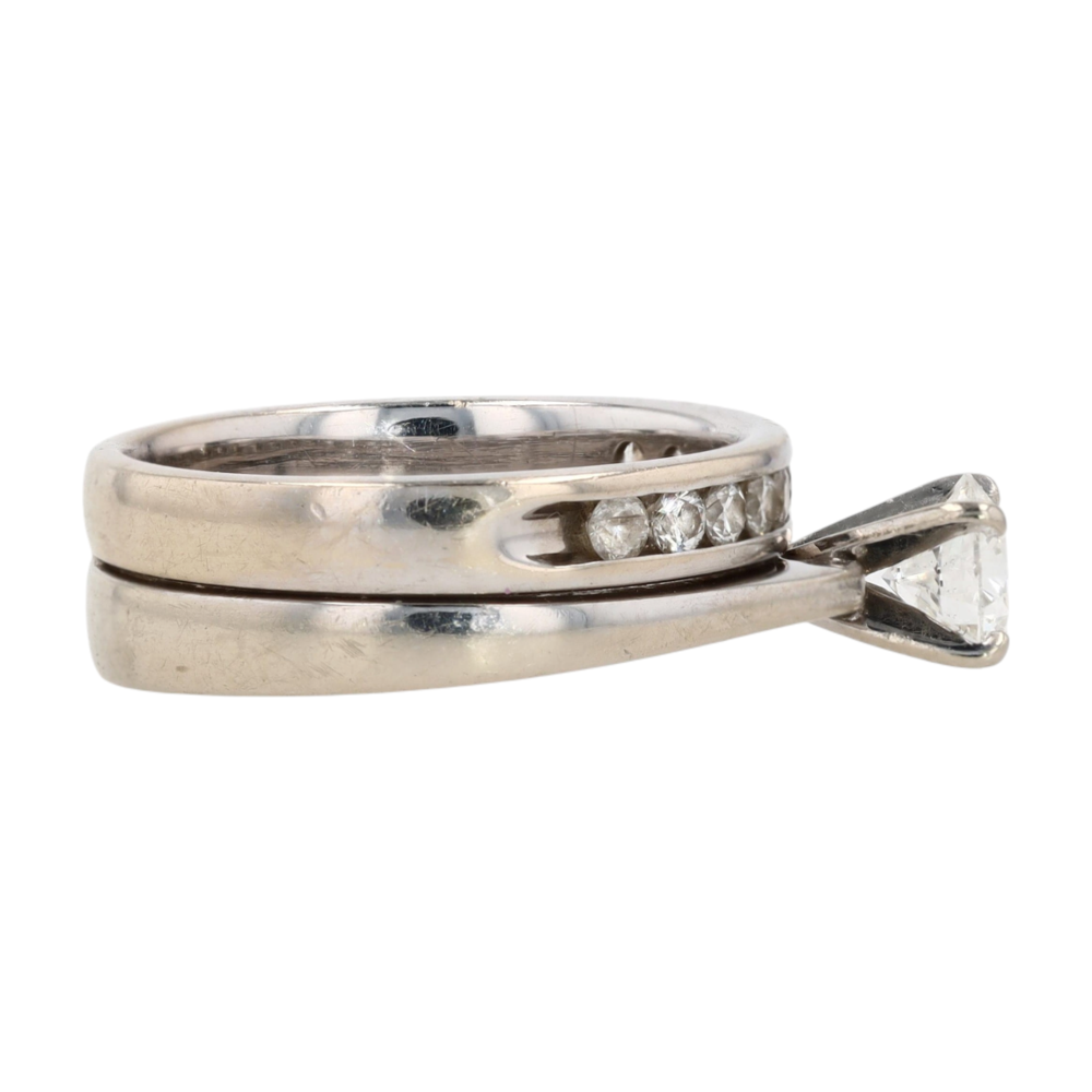 Shane Co. 3/4 ctw 14K White Gold Diamond Engagement Ring – Image 4