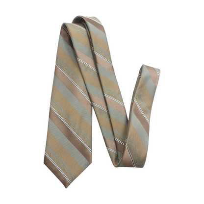 Brown Striped Neck Tie